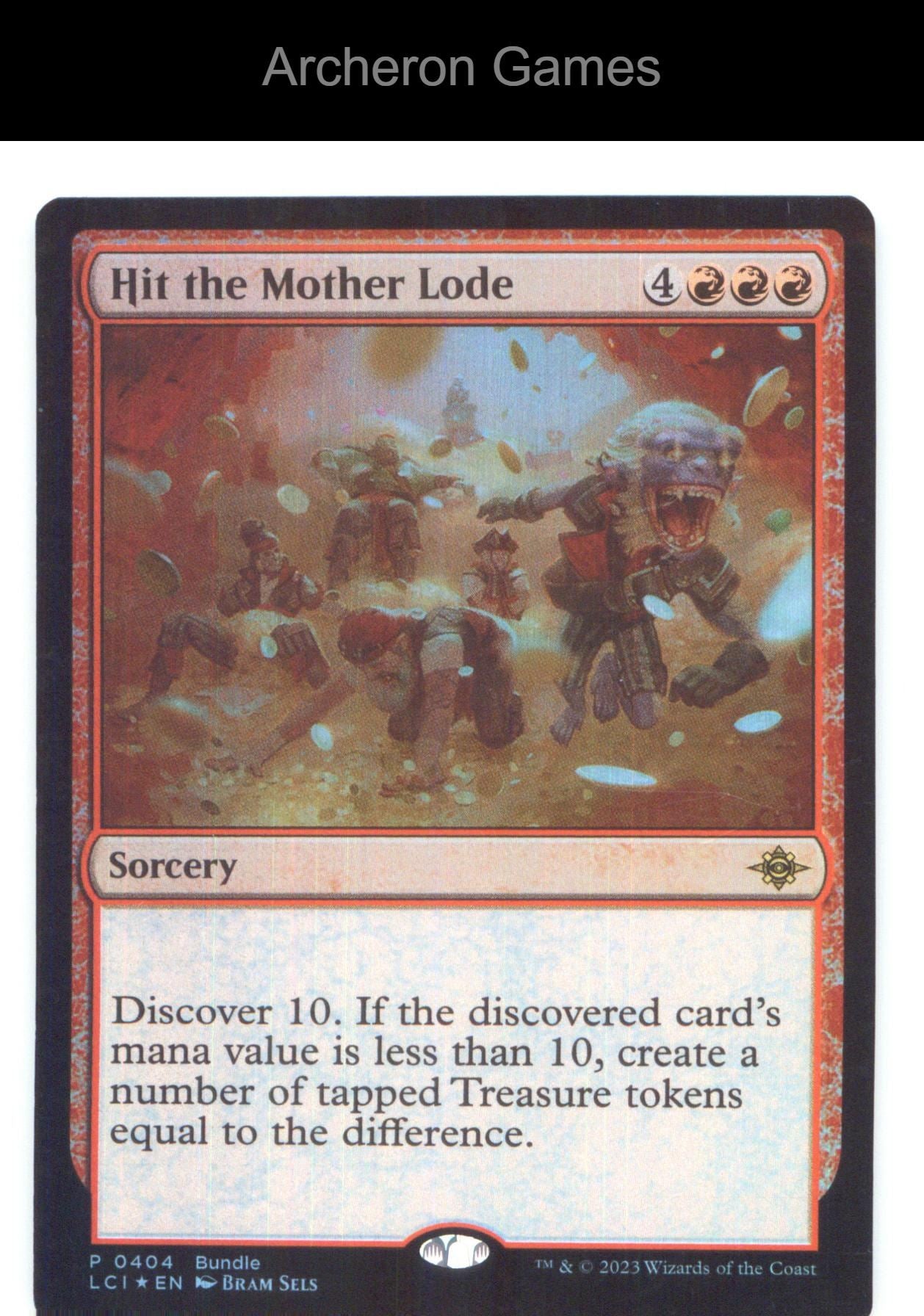 Hit the Mother Lode (LCI Bundle) 404 P MTG Card NM/EX+ Foil