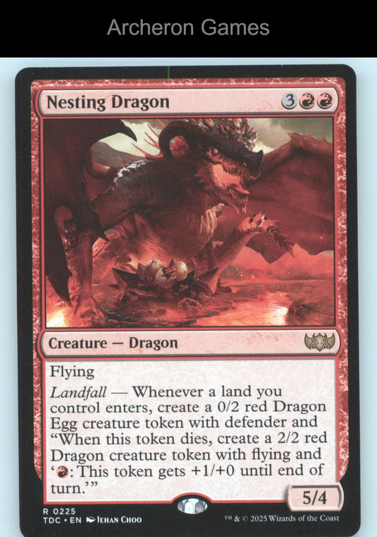 Nesting Dragon 225 R MTG Card Commander: Tarkir: Dragonstorm