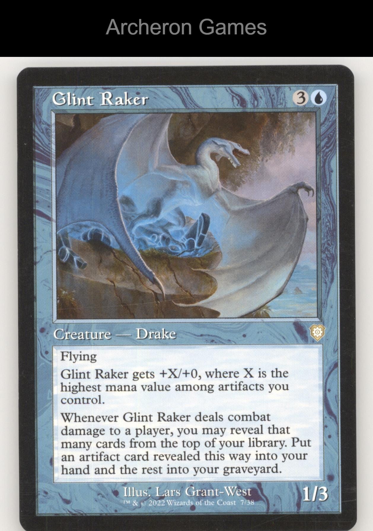 Glint Raker (Retro Frame) 7 R MTG Card Commander: The Brothers' War