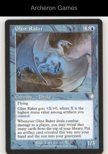 Glint Raker (Retro Frame) 7 R MTG Card Commander: The Brothers' War