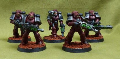 MKII Tactical Squad with upgrades set of 5 - Adepta Astartes - Warhammer HH #528