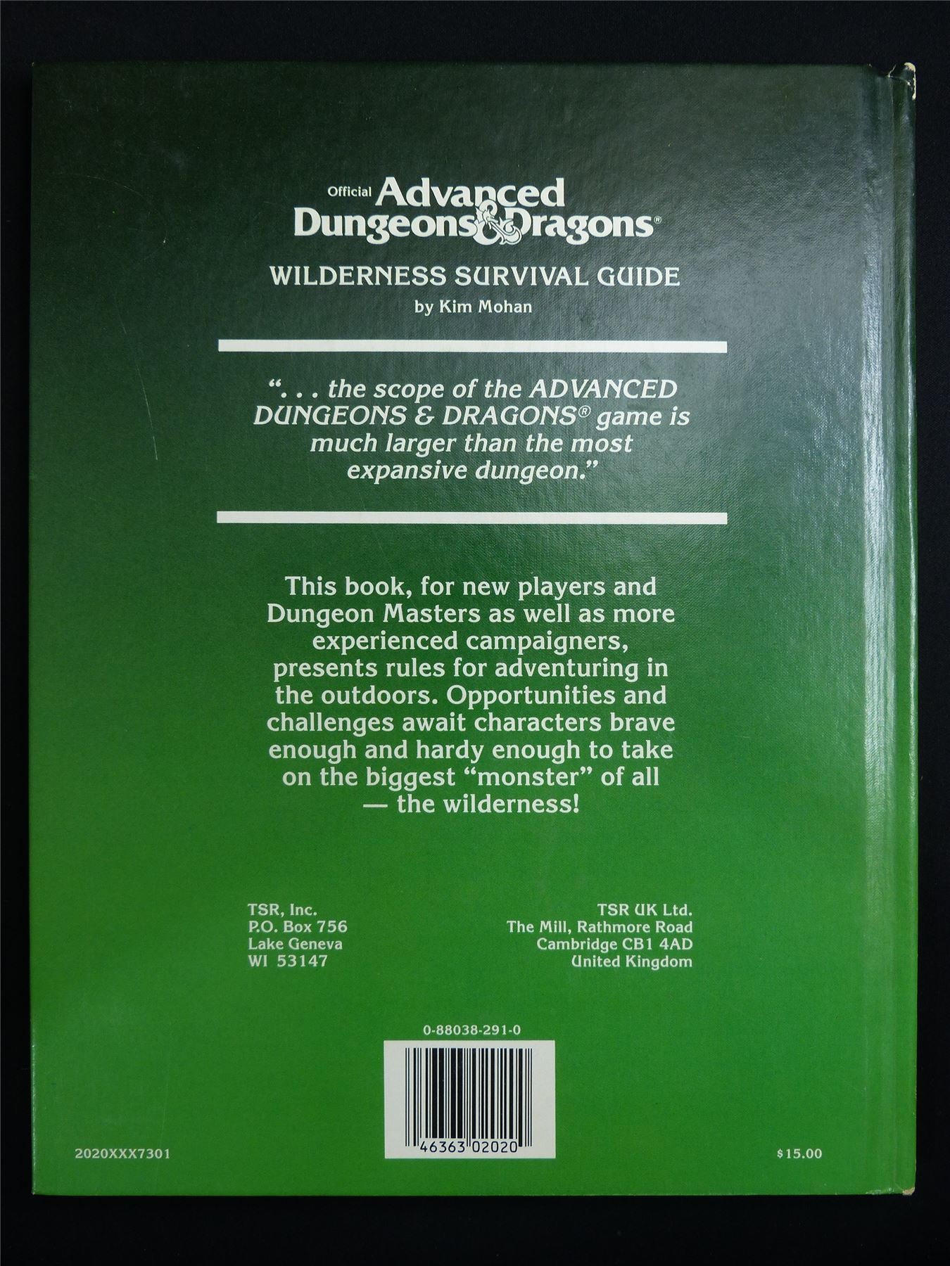 Official Advanced Dungeons & Dragons: Wilderness Survival Guide - Roleplay Hardback #1GJ