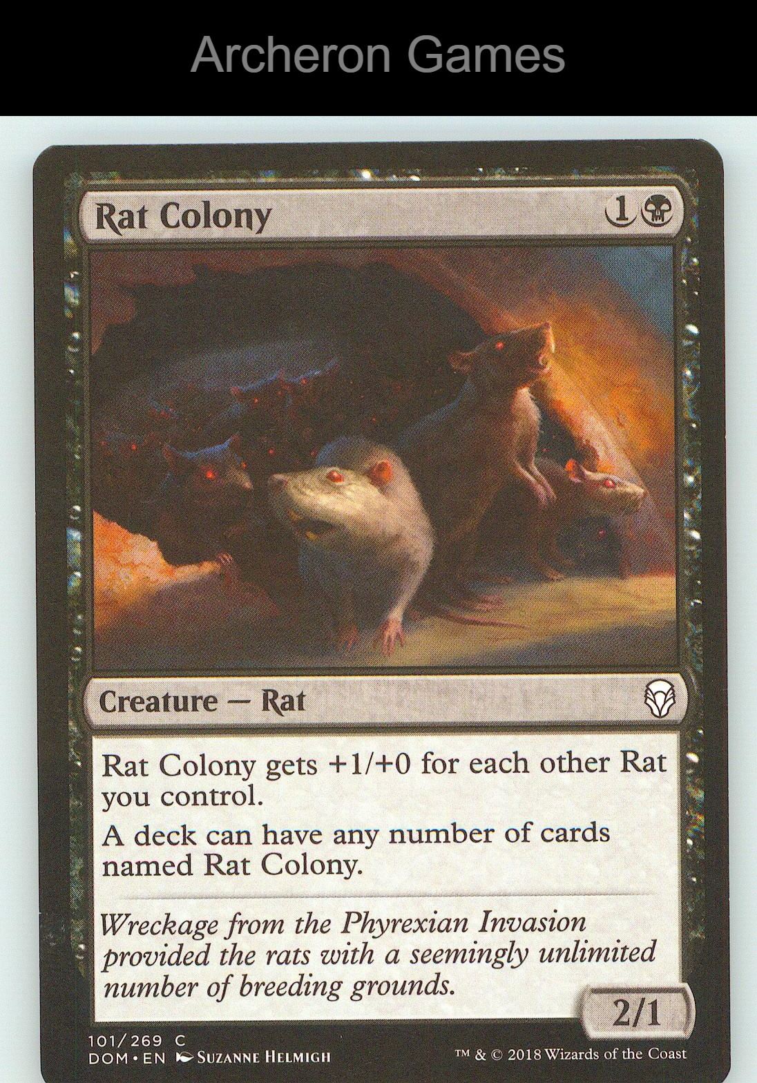 Rat Colony DOM 101 C MTG Card NM/EX+