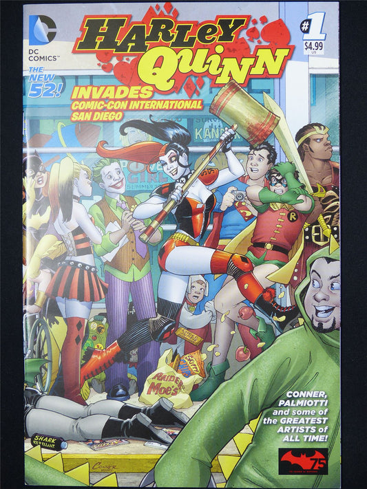 HARLEY Quinn Invades Comic-Con International San Diego #1 - B&B DC Comic #86V