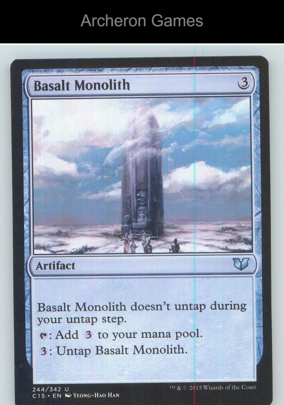 Basalt Monolith C15 244 UC MTG Card NM/EX+