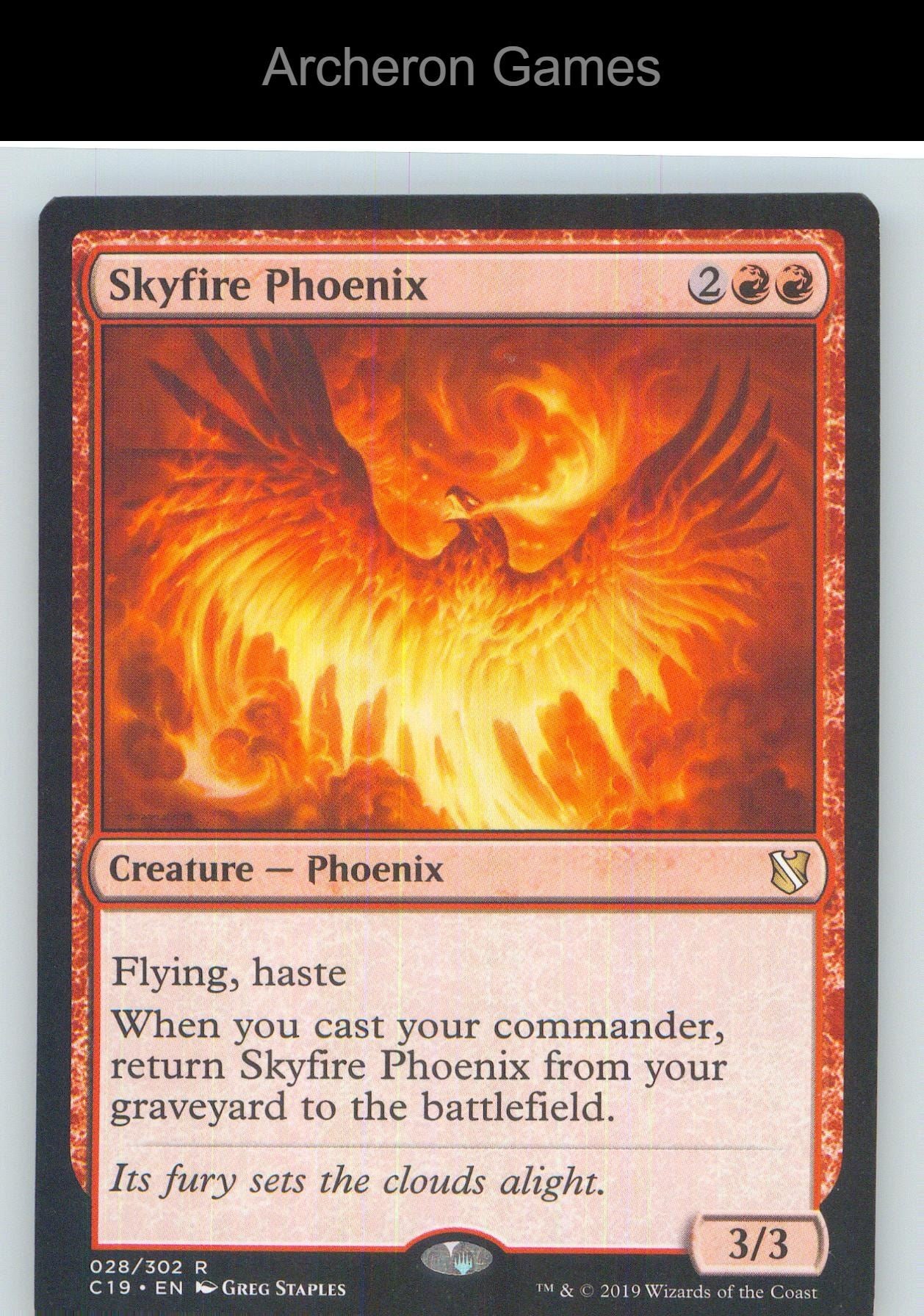 Skyfire Phoenix C19 28 R MTG Card NM/EX+