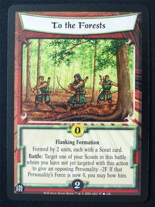 To The Forests - WoE - Legend of the Five Rings L5R Card #YT