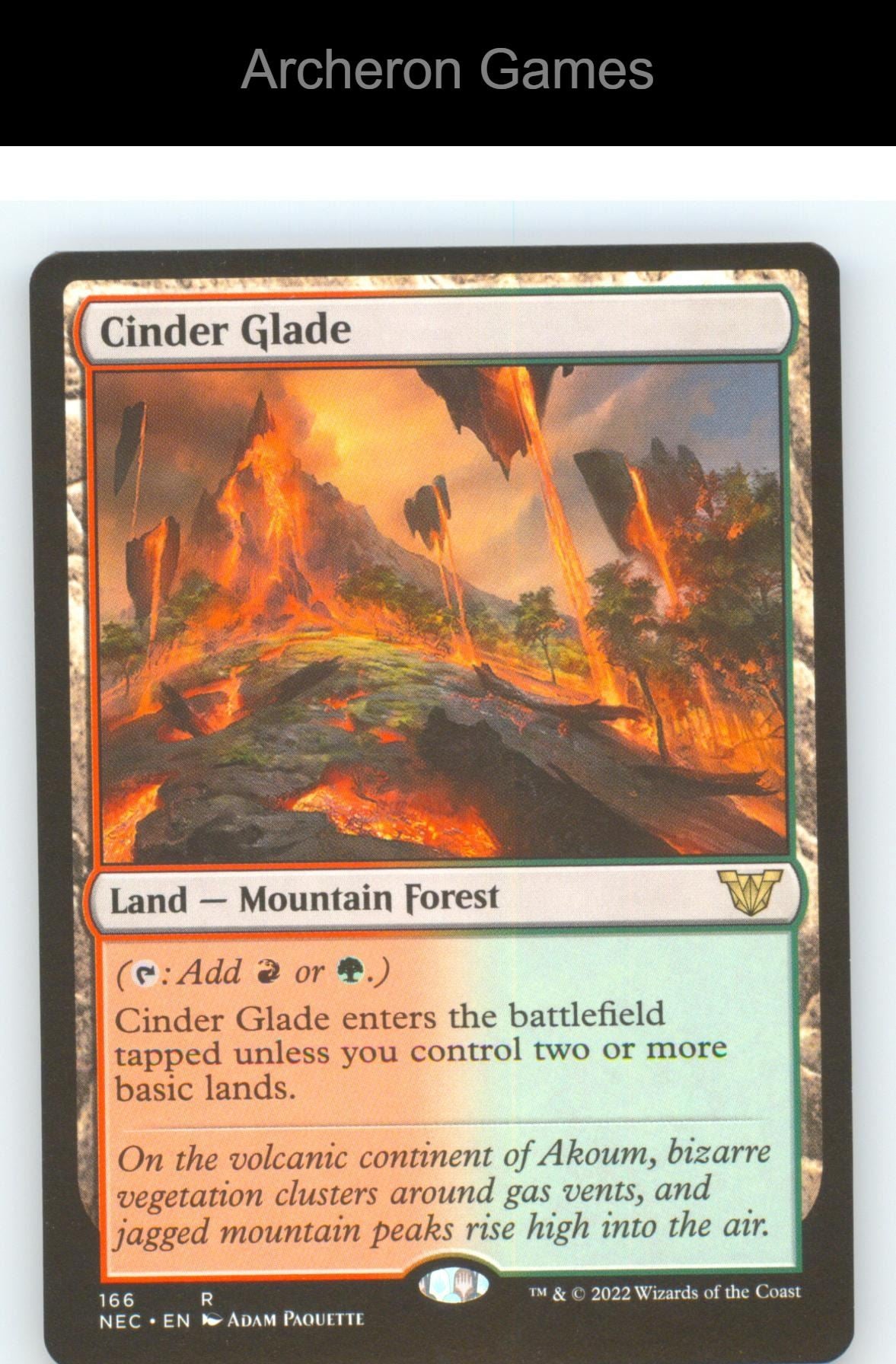 Cinder Glade NEC 166 R MTG Card NM/EX+