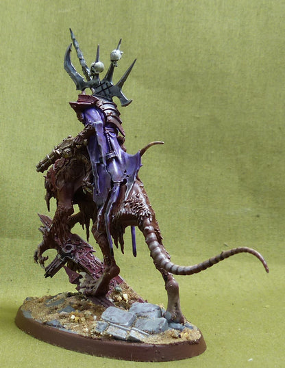 Clawlord on Gnaw-beast Painted - Skaven - Warhammer AoS #1C1
