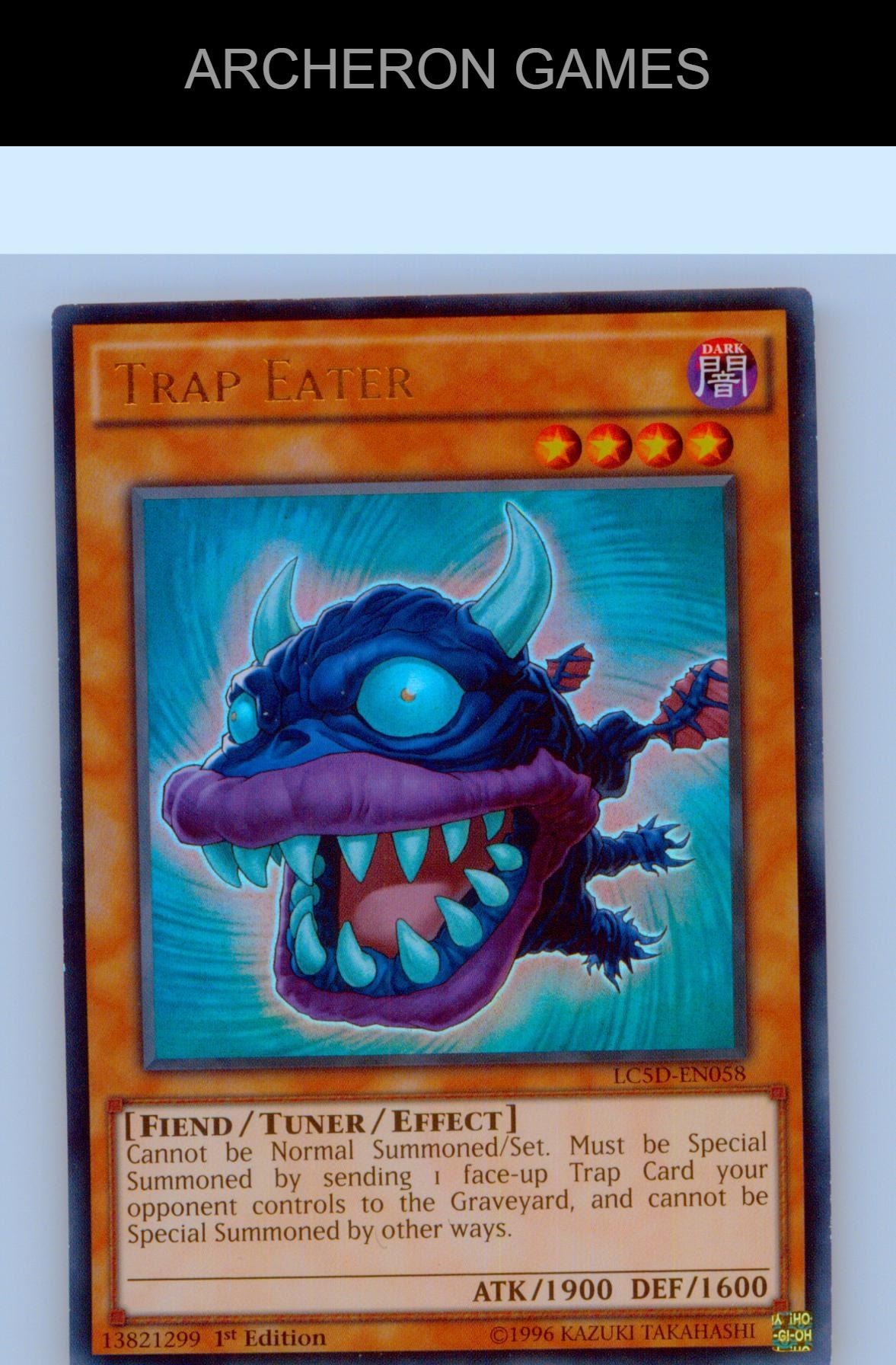 Trap Eater Ultra Rare YUGIOH Card 1st Edition
