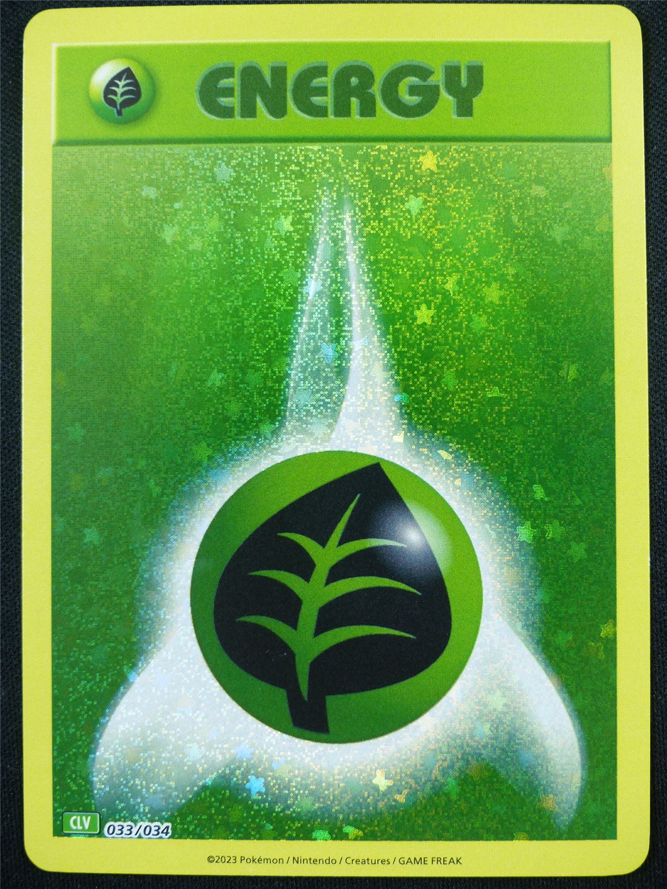 Grass Energy 033/034 Holo CLV - Classic Pokemon Card #4CO