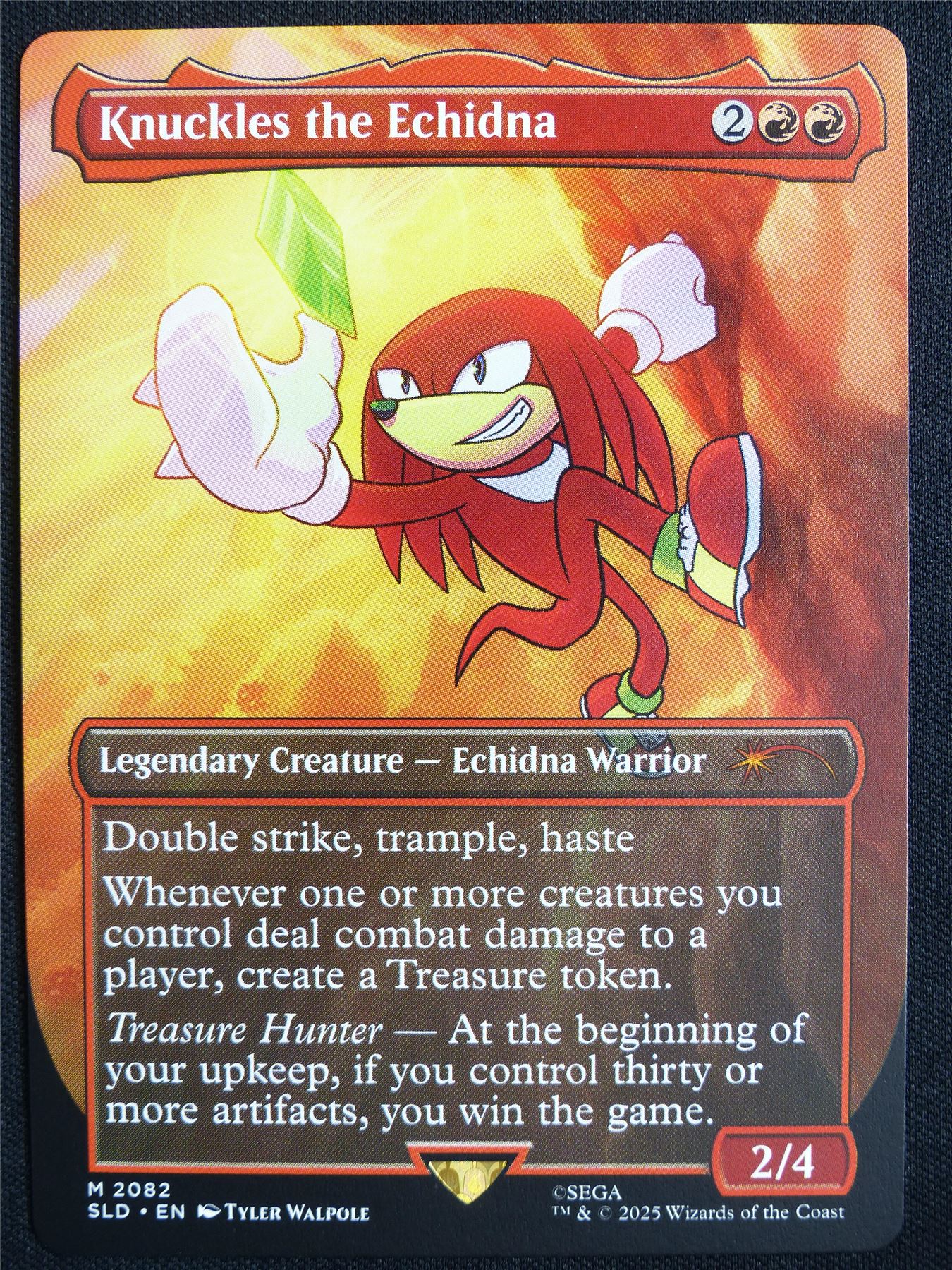 Knuckles the Echidna Borderless Secret Lair - SLD - Mtg Card #5O7