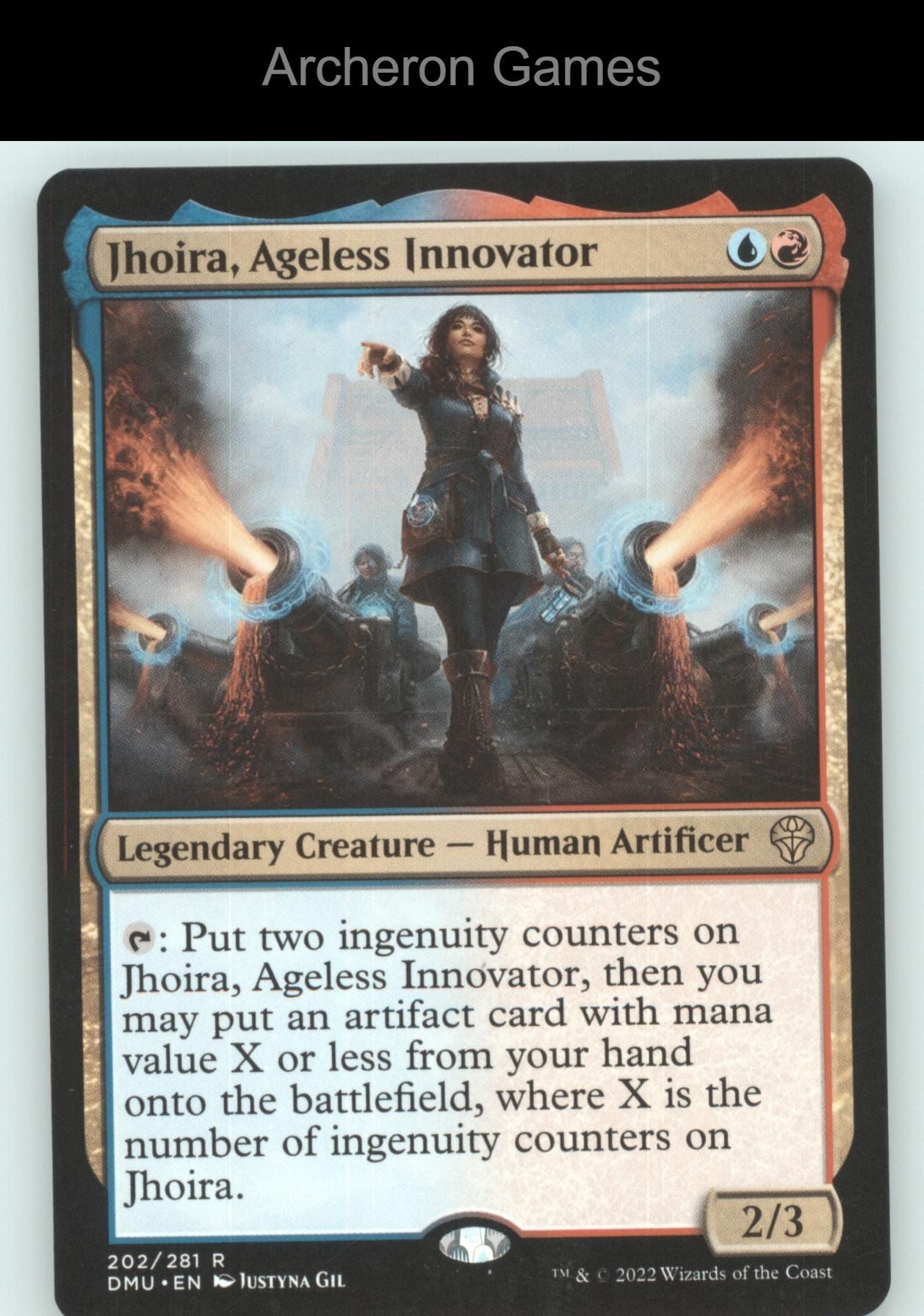 Jhoira, Ageless Innovator 202 R MTG Card Promo Pack: Dominaria United