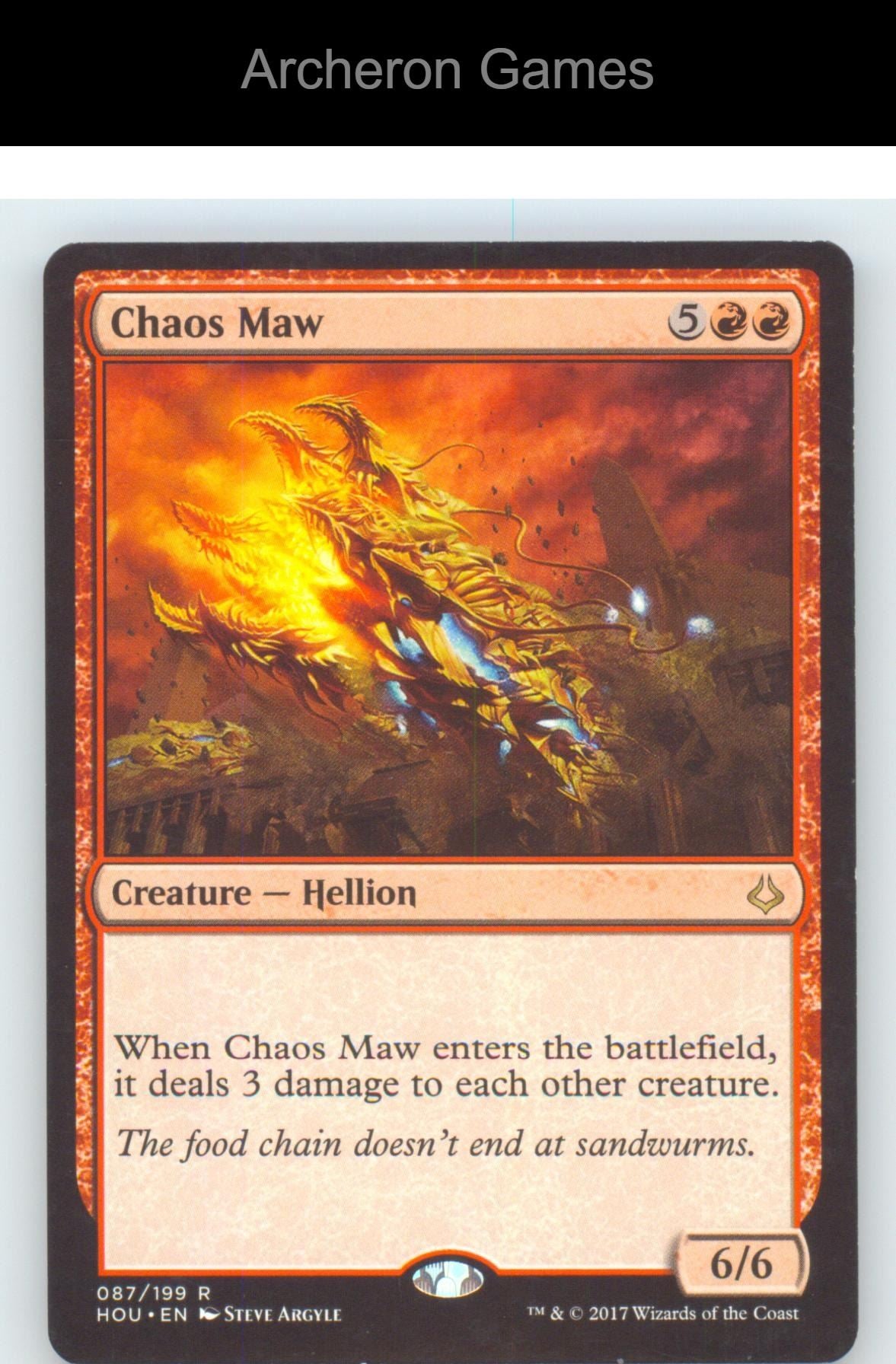 Chaos Maw HOU 87 R MTG Card NM/EX+