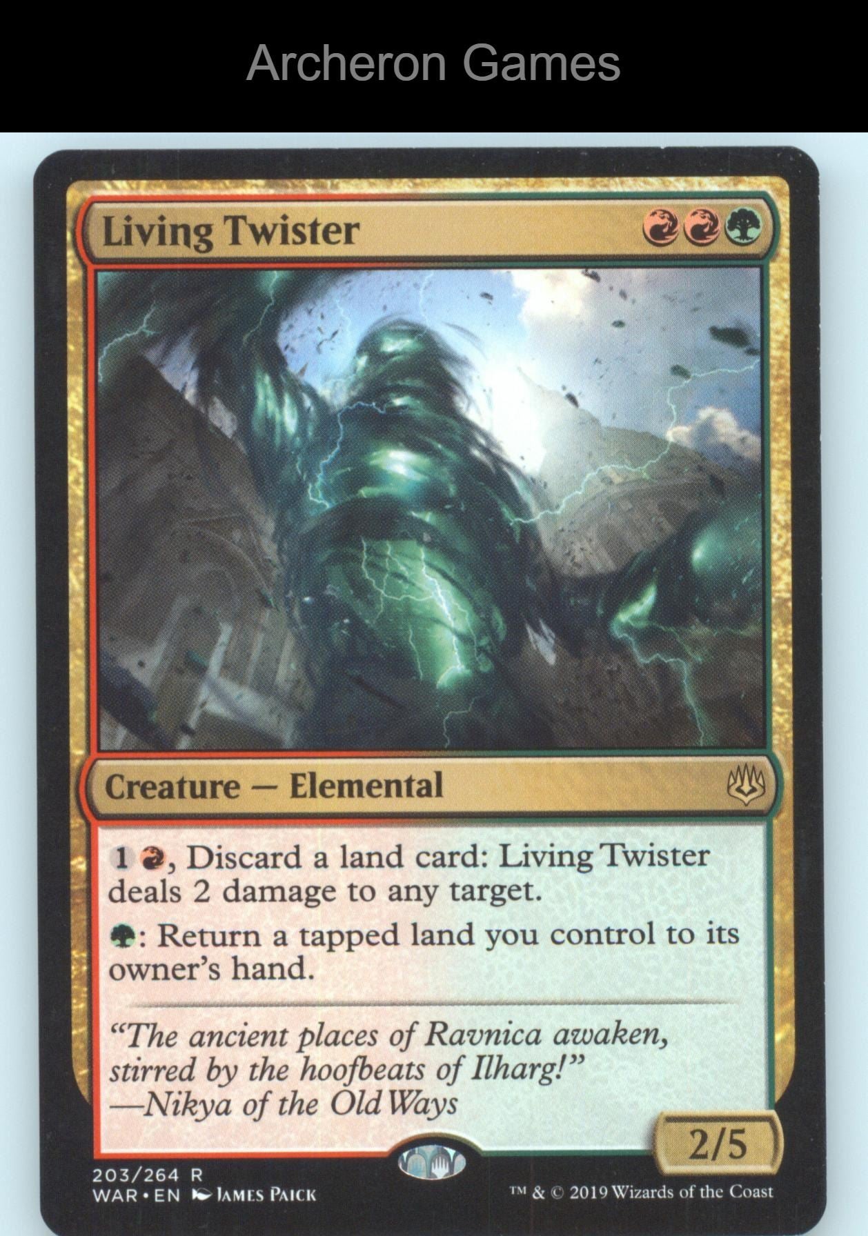 Living Twister 203 R MTG Card War of the Spark