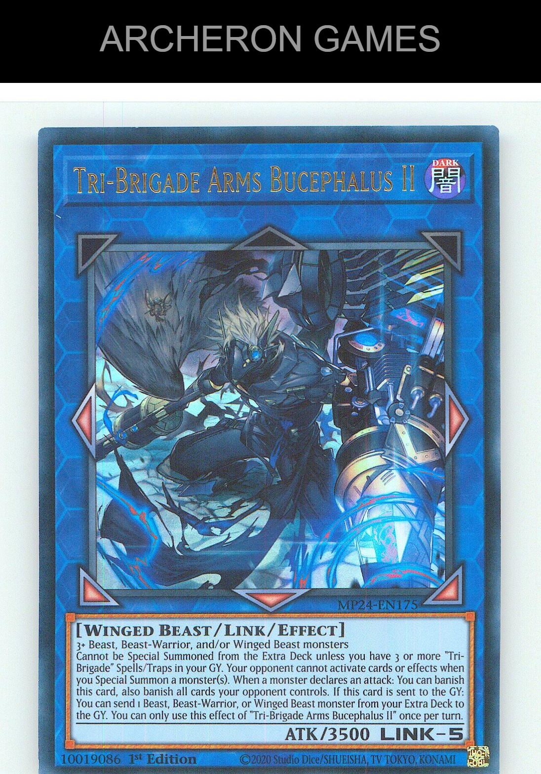 Tri-Brigade Arms Bucephalus II Ultra Rare YUGIOH Card 1st Edition