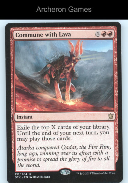Commune with Lava 131 R MTG Card Dragons of Tarkir