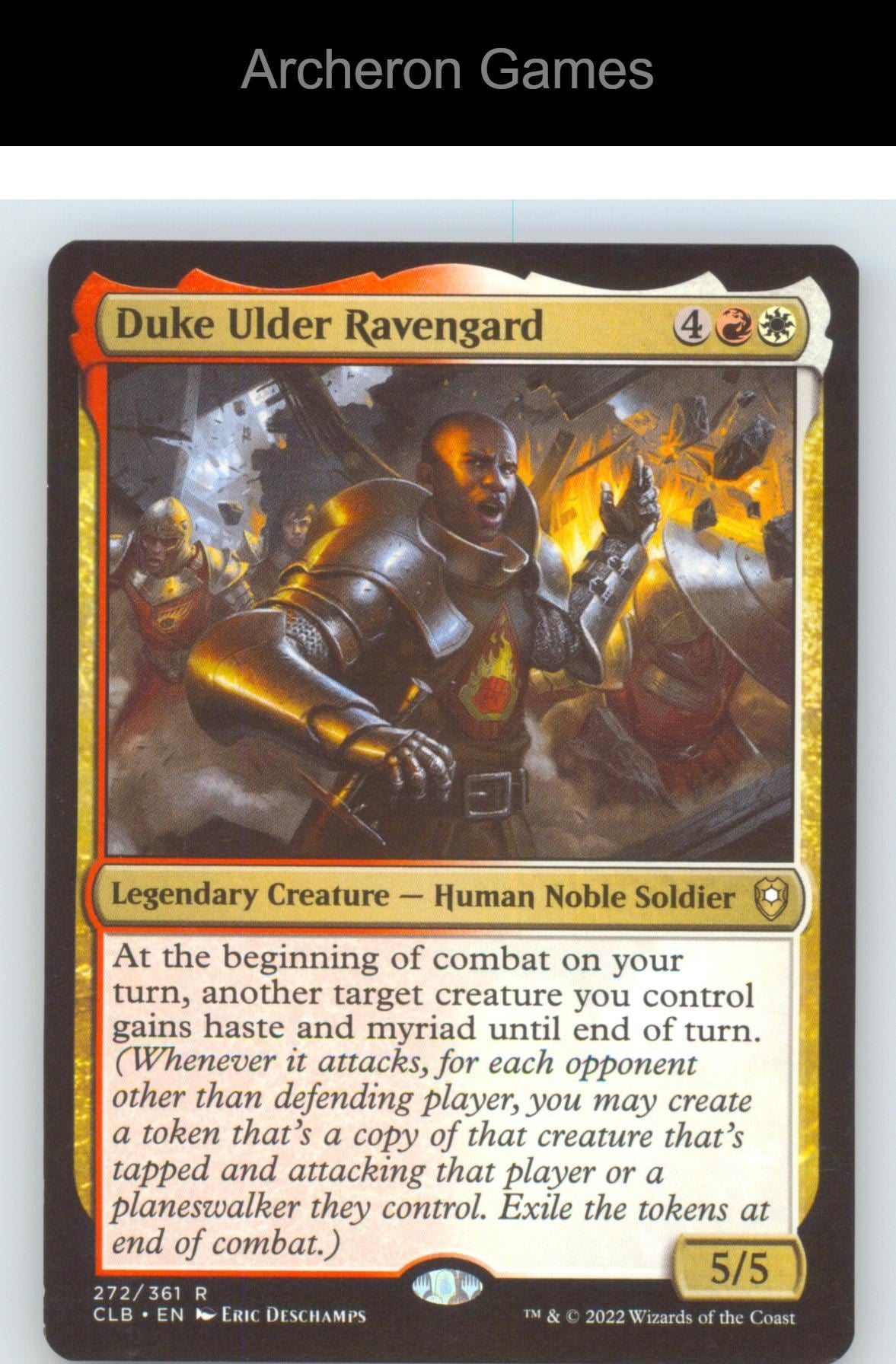 Duke Ulder Ravengard CLB 272 R MTG Card NM/EX+