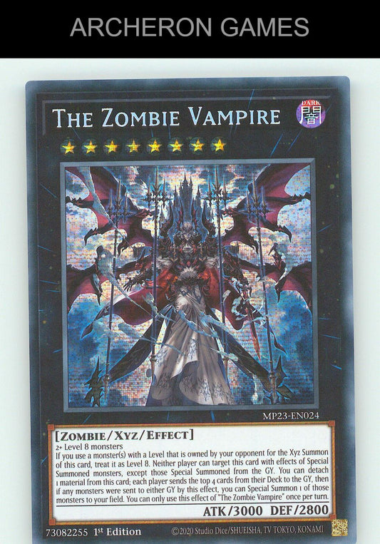 The Zombie Vampire SEC YUGIOH Card