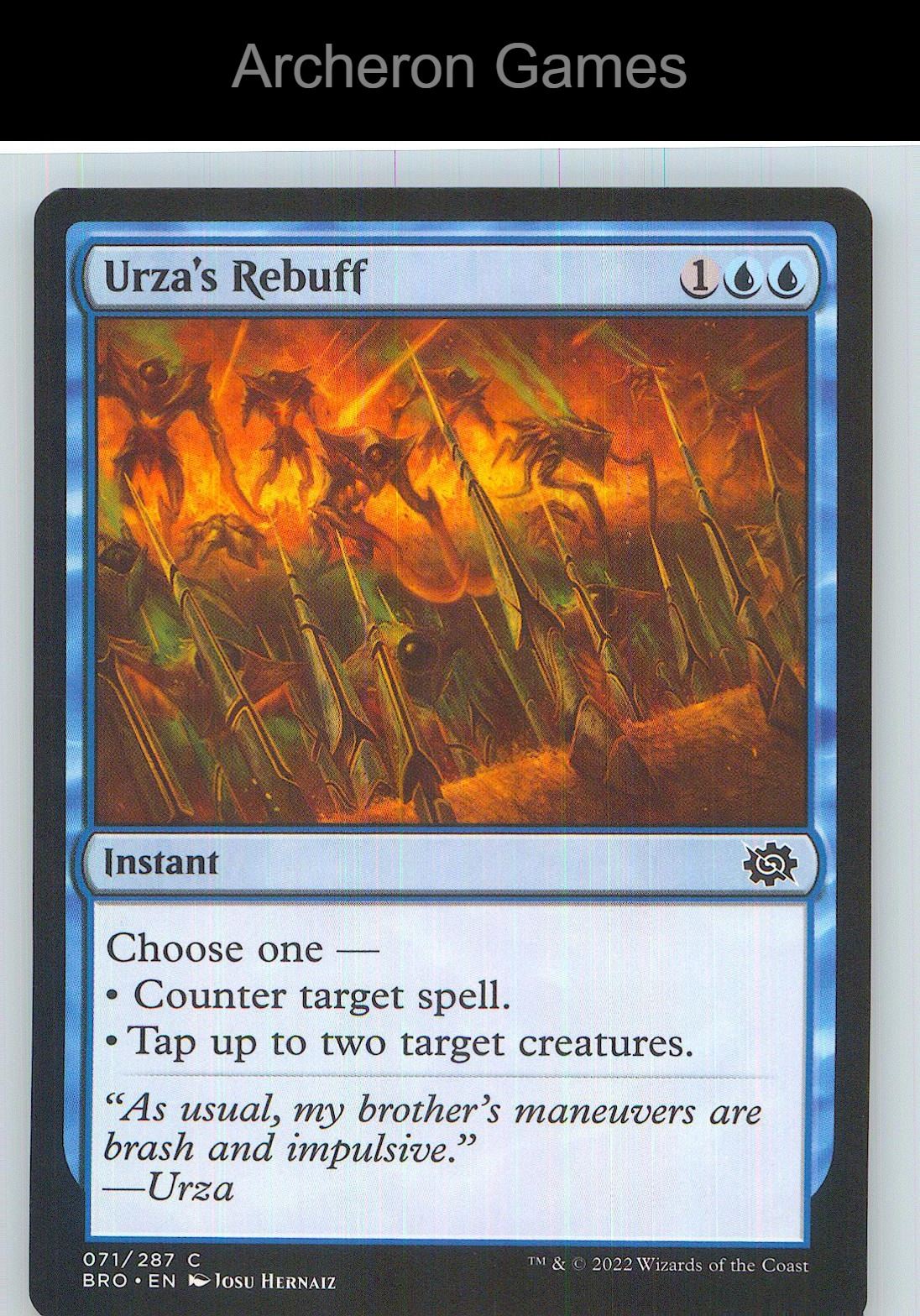 Urza's Rebuff BRO 71 C MTG Card NM/EX+