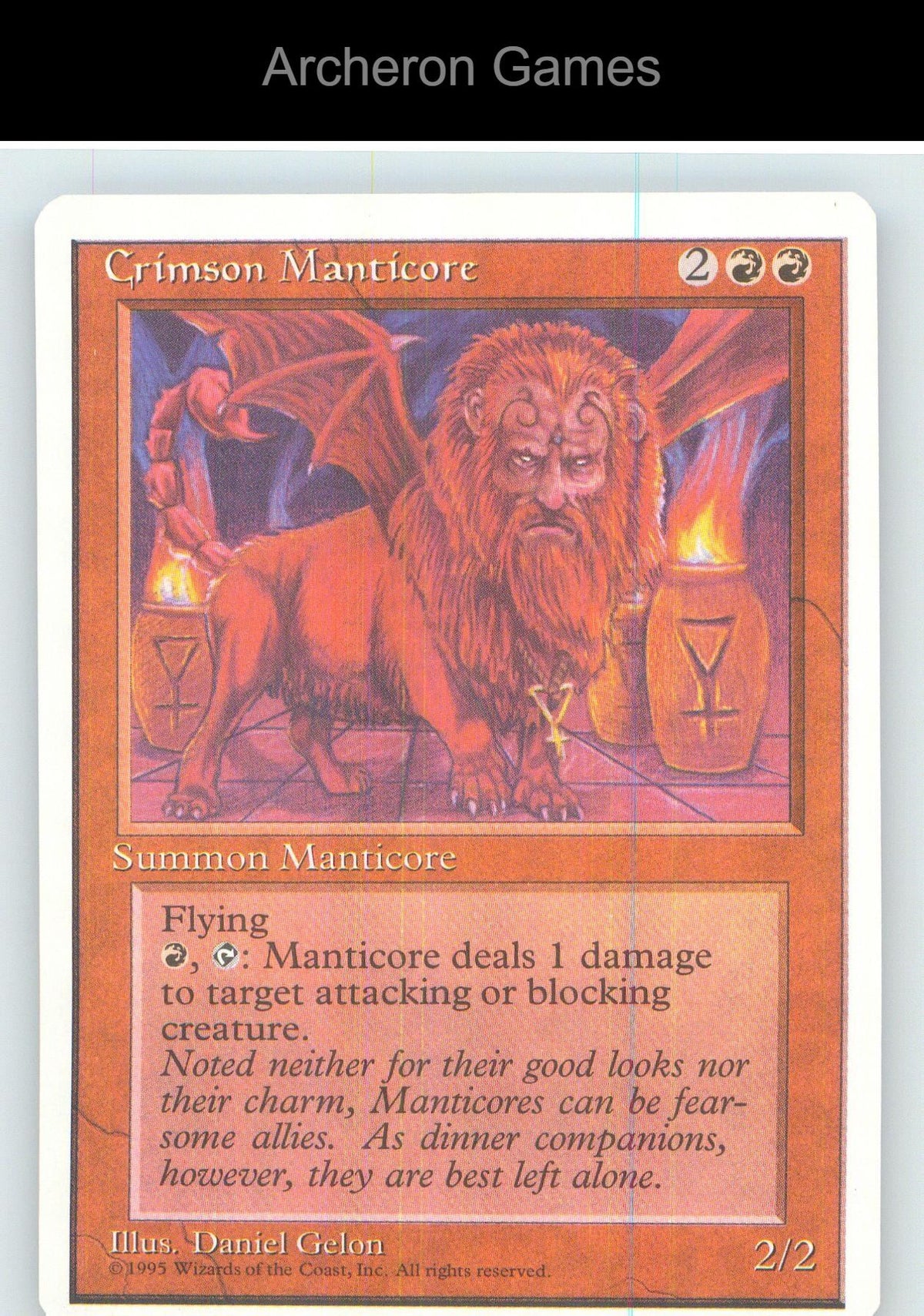 Crimson Manticore 4ED R MTG Card NM/EX+