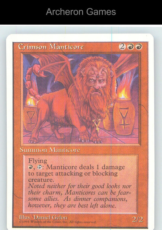 Crimson Manticore 4ED R MTG Card NM/EX+