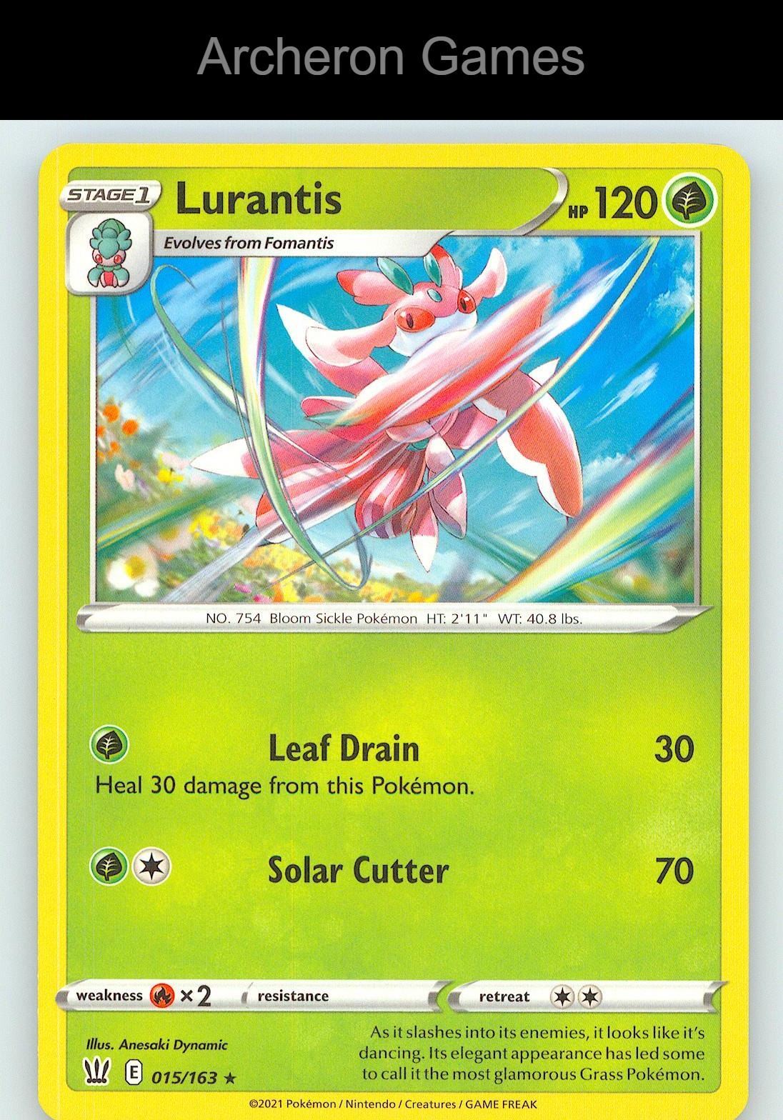 Pokemon Card Lurantis BST 015/163 R Battle Styles