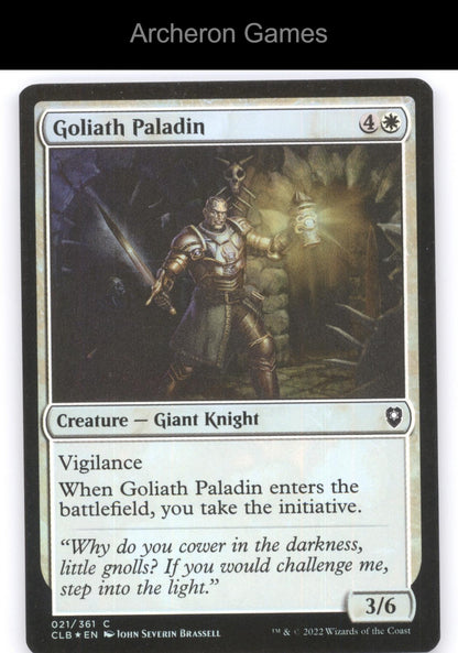 Goliath Paladin 21 C MTG Card Commander Legends: Battle for Baldur's Gate