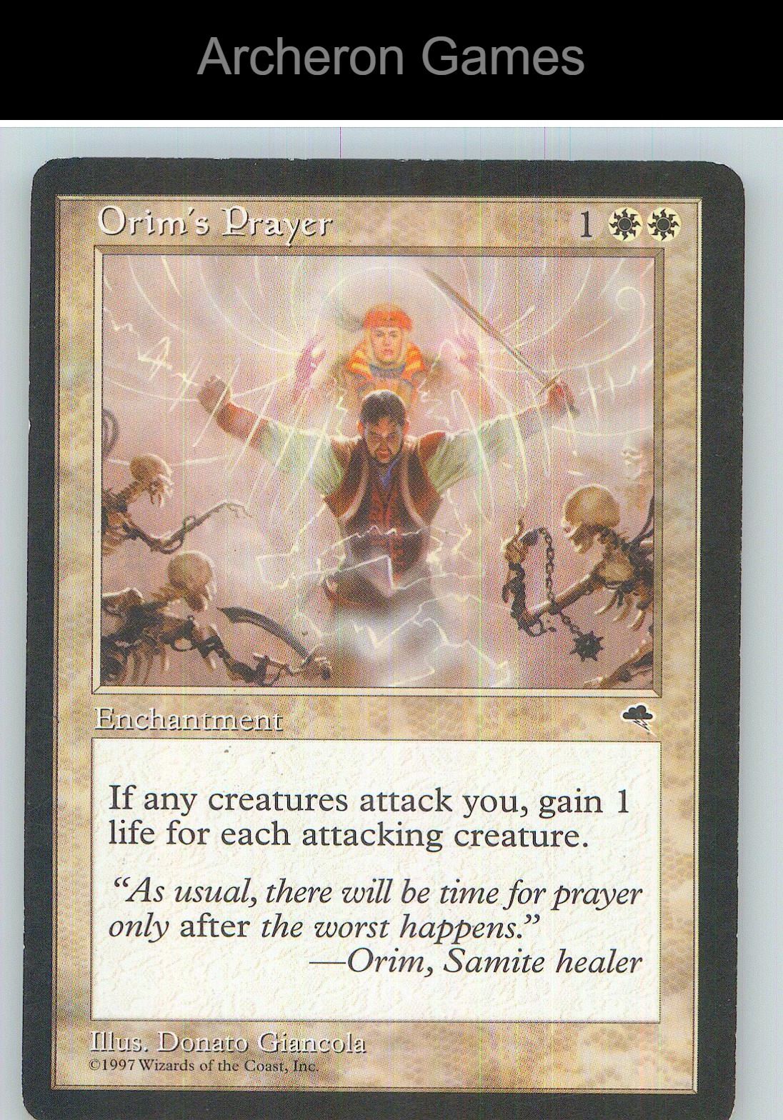 Orim's Prayer TMP 32 UC MTG Card NM/EX+