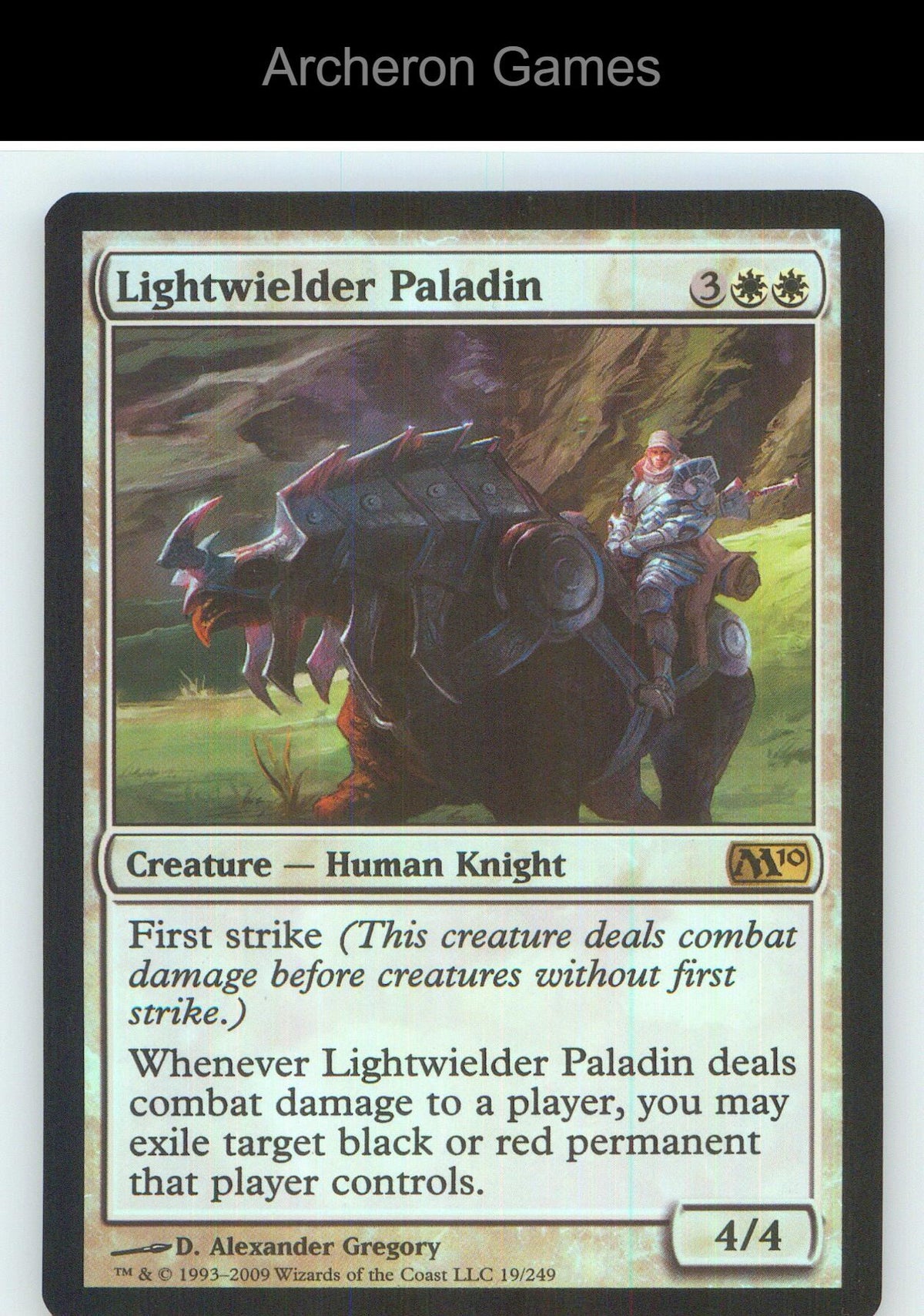 Lightwielder Paladin M10 19 R MTG Card NM/EX+ Foil