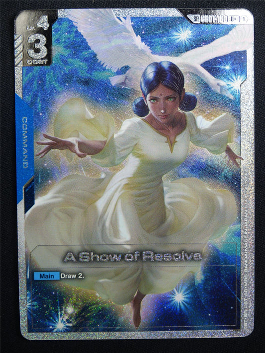 A Show of Resolve GD01-100 U+ Foil - Gundam Card #9B