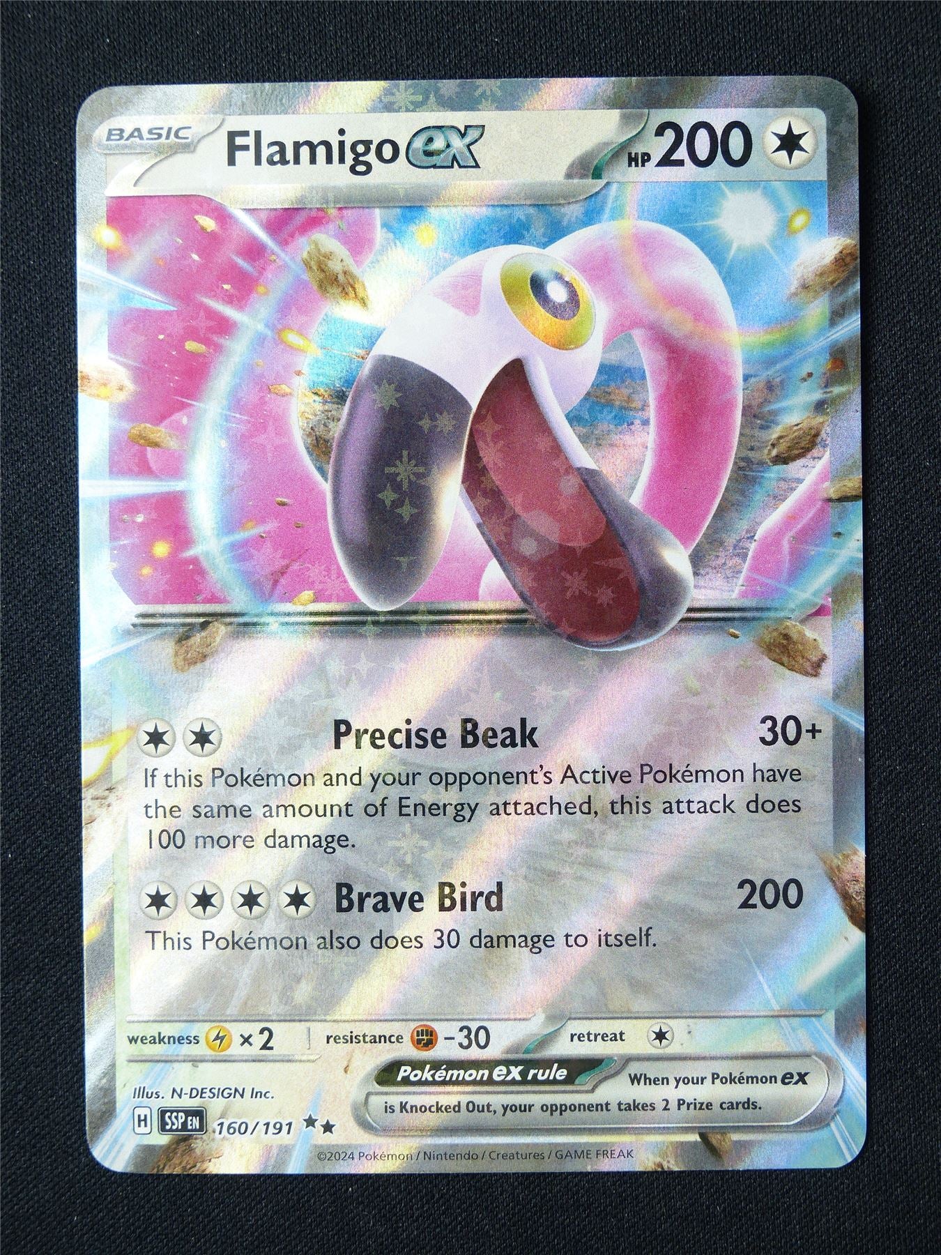 Flamigo EX 160/191 Holo - Pokemon Card #6YM