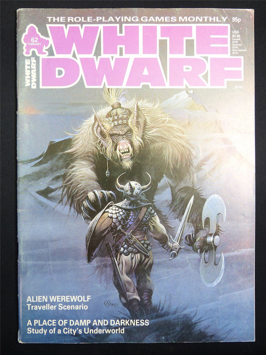 Vintage White Dwarf #62 OOP - Warhammer Magazine #LA
