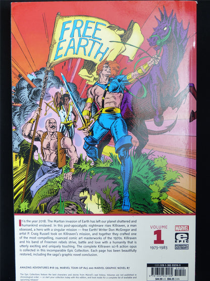 Killraven: Warrior of the Worlds - Epic Collection Volume 1 - Marvel Graphic Softback #33U