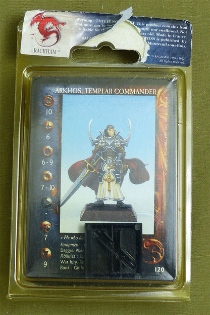 Confrontation: Aarkhos Templar Commander Blister - Rackham Metal Minis OOP #268
