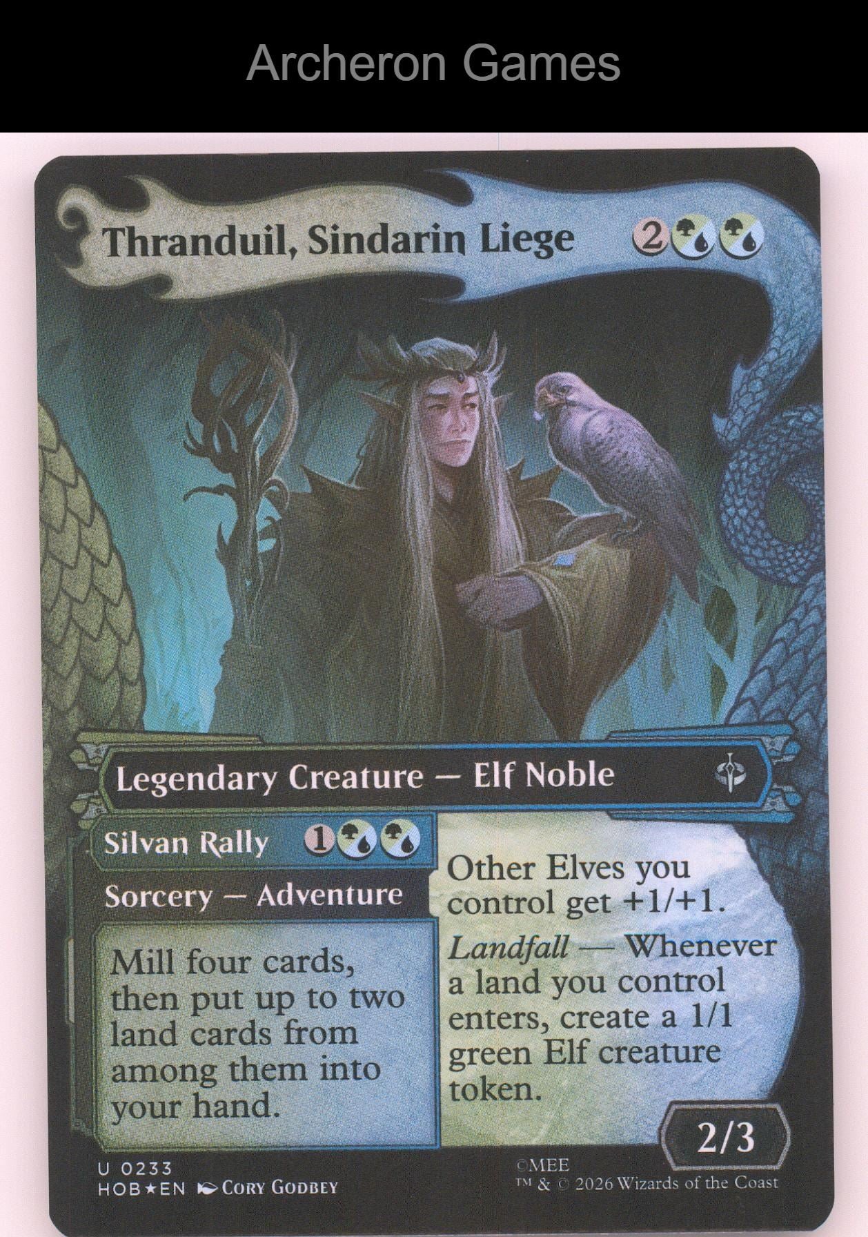 Thranduil, Sindarin Liege (Showcase) HOB 233 UC MTG Card The Hobbit