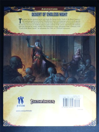 Pathfinder 2nd Ed: Lord of the Black Sands  - Roleplay Softback #47C