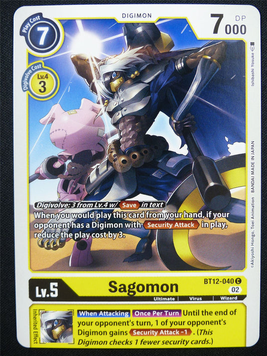 Sagomon BT12-040 - Digimon Card #P9