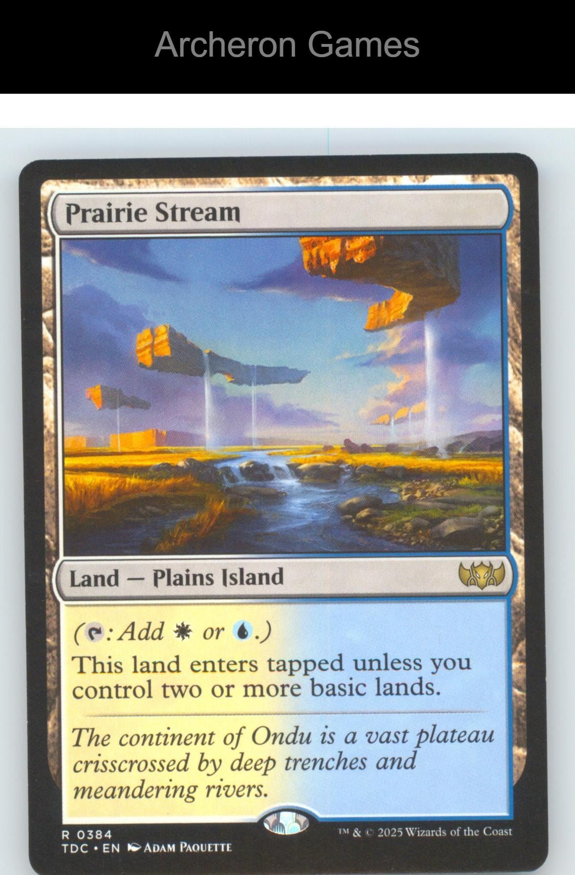 Prairie Stream TDC 384 R MTG Card NM/EX+