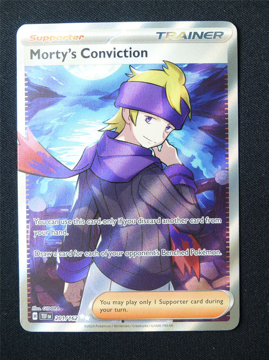 Morty's Conviction 201/162 Textured Holo - Pokemon Card #60M