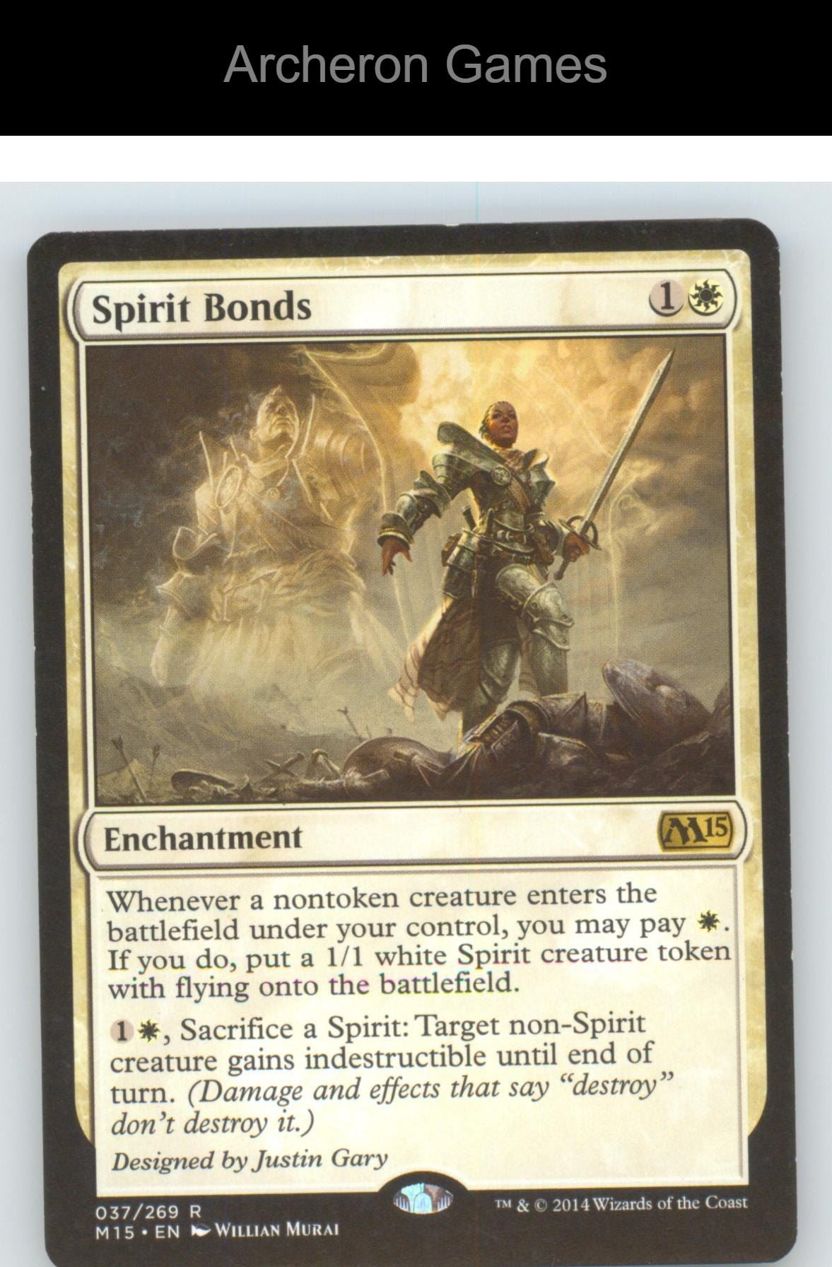 Spirit Bonds M15 37 R MTG Card NM/EX+