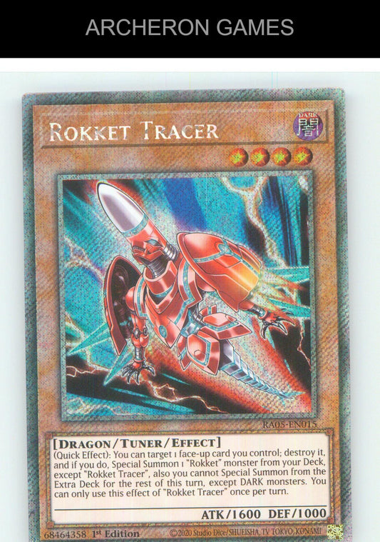 Rokket Tracer (Platinum Secret Rare) YUGIOH Card 1st Edition
