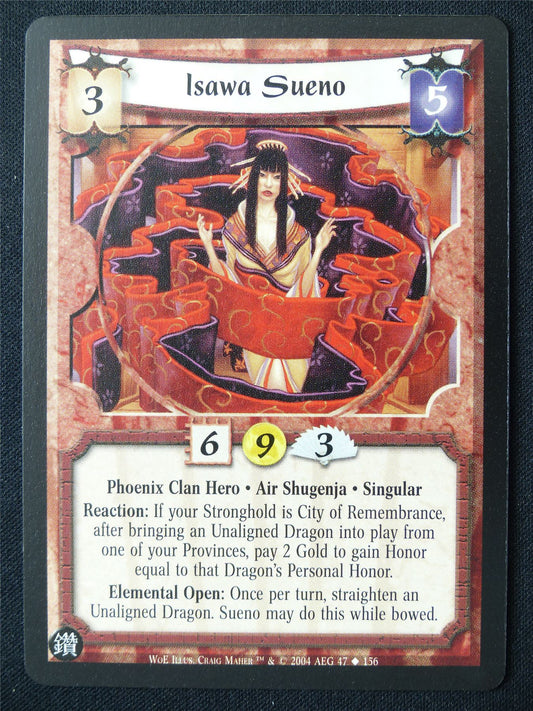 Isawa Sueno - WoE - Legend of the Five Rings L5R Card #U6