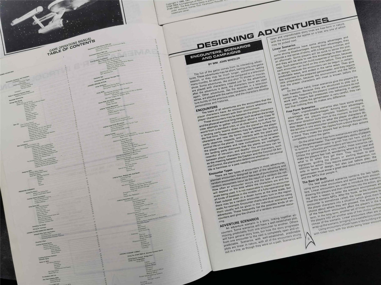 Star Trek: Star Fleet Officer's Manual/Orientation Sourcebook &Operational Manual Booklets - Roleplaying Game #1NH