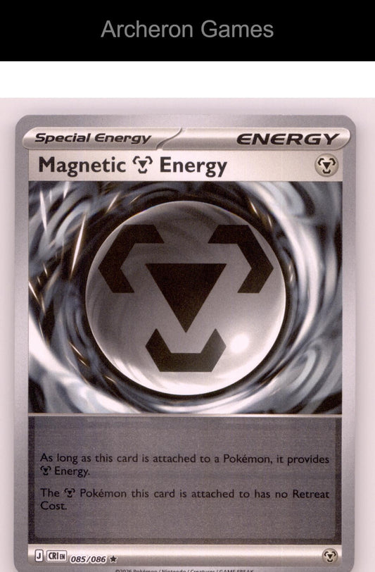 Pokemon Card Magnetic M Energy ME04 085/086 R Chaos Rising Reverse Holo
