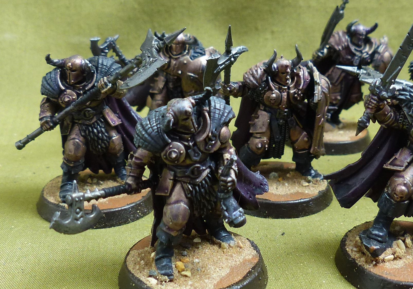 Chaos Warriors painted - Slaves to Darkness - Warhammer AoS #5CQ