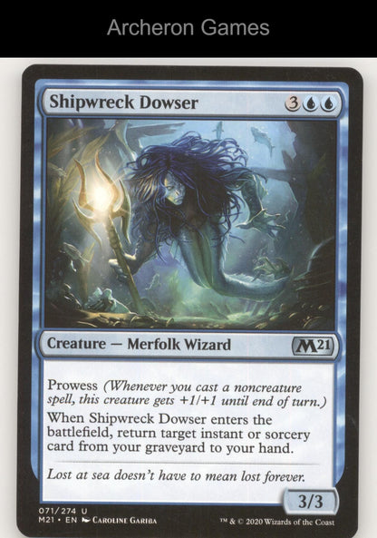 Shipwreck Dowser 71 UC MTG Card Core Set 2021