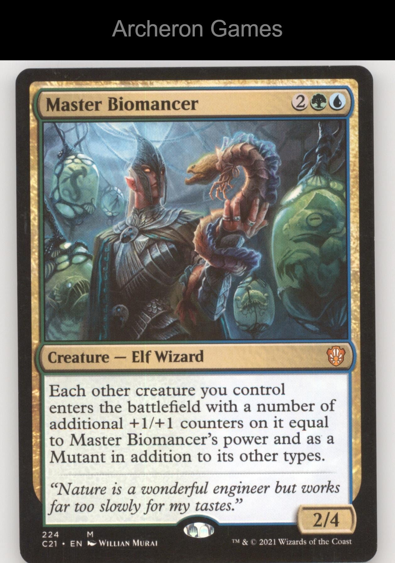 Master Biomancer 224 Mythic MTG Card Commander 2021