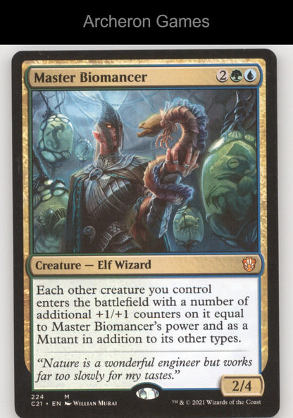 Master Biomancer 224 Mythic MTG Card Commander 2021