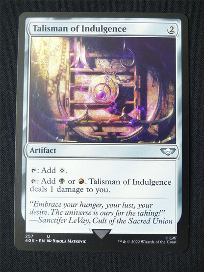 Talisman of Indulgence - 40K - Mtg Card #116